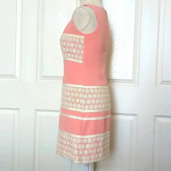 Moschino Pink Floral Lace Dress - Picture 3 of 11